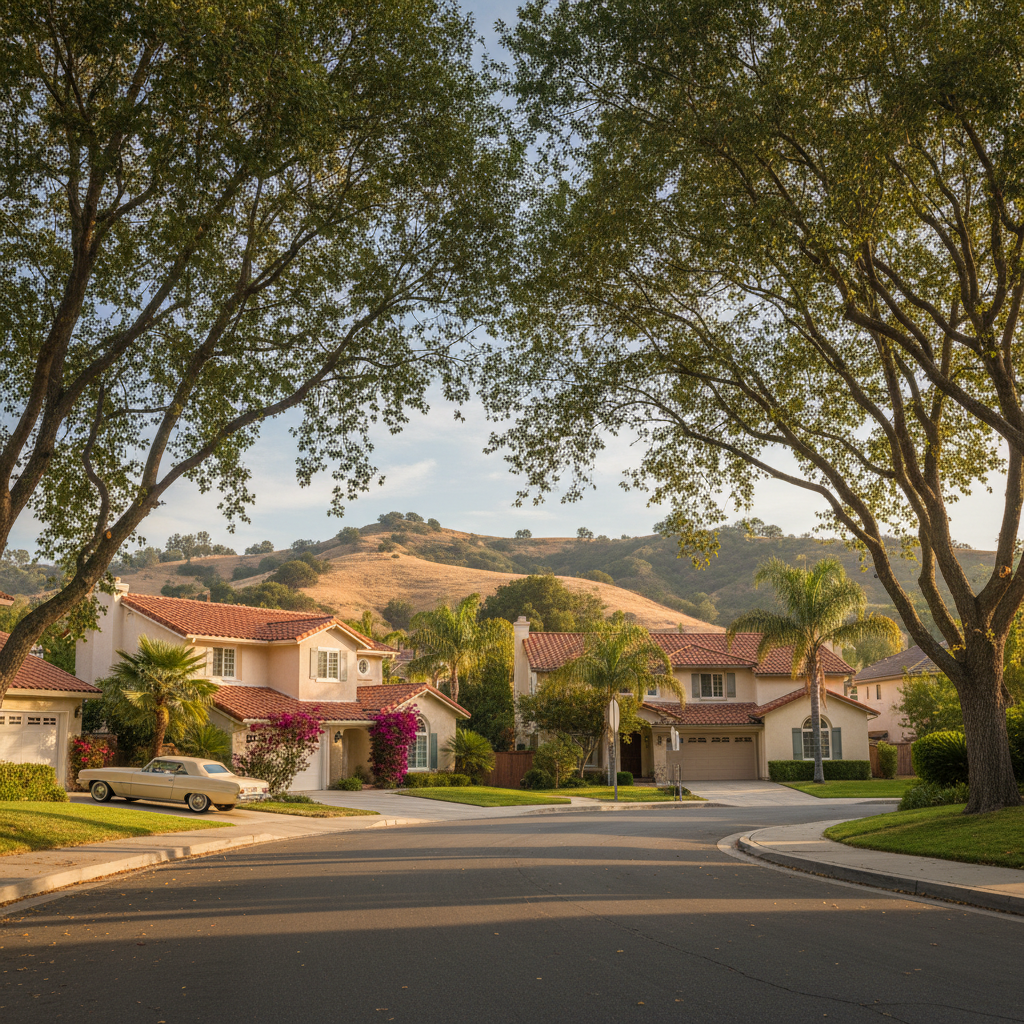Woodland Hills real estate - contemporary home exterior in upscale neighborhood